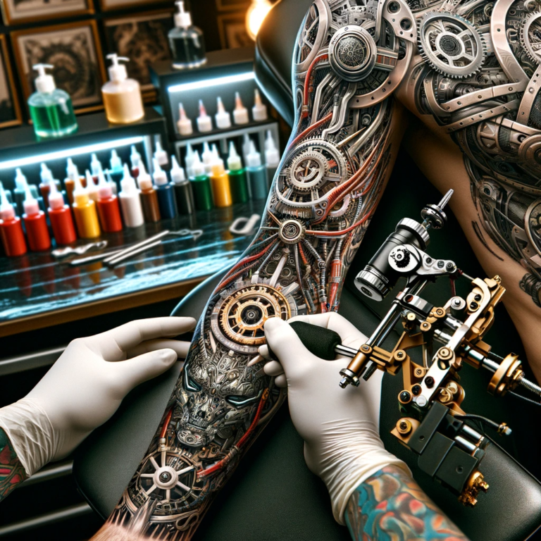 tatuatore per tattoo biomeccanici